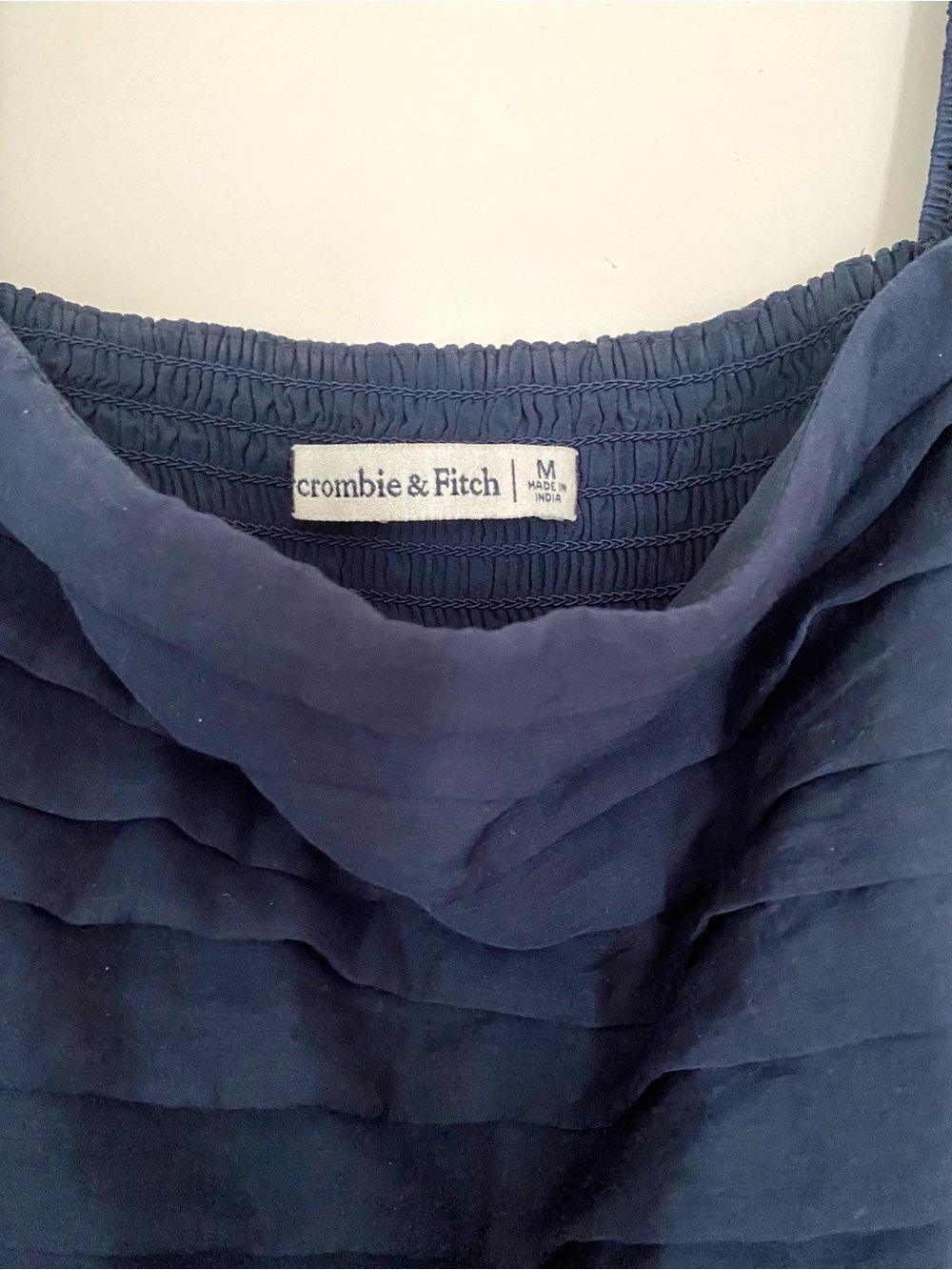 Abercrombie & Fitch Emerson Poplin Puff Sleeve Midi Dress - Picture 5 of 5